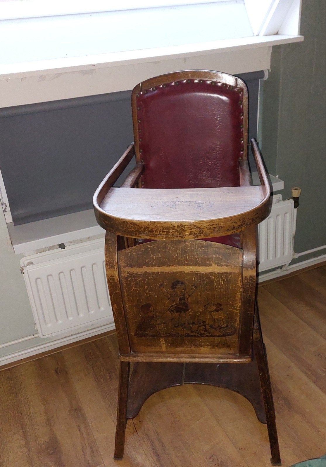 Antieke houten kinderstoel, Antiek en Kunst, Ophalen