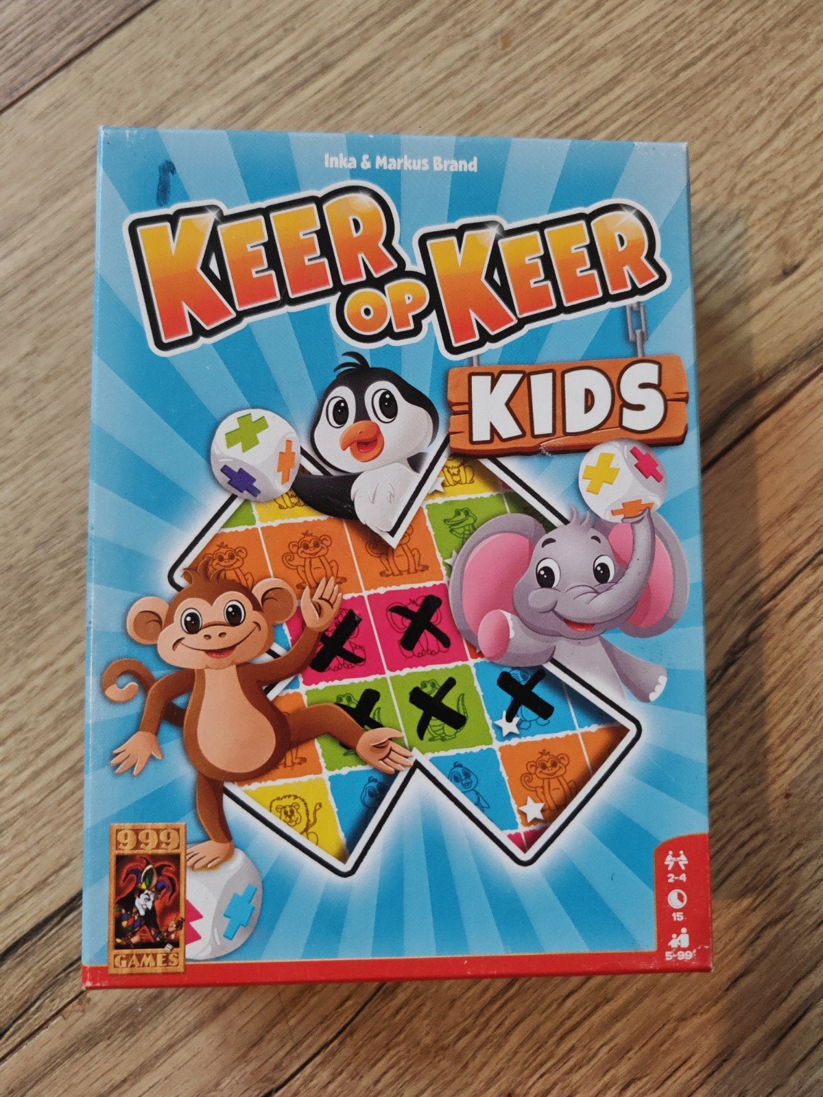 Keer op Keer Kids - Zo goed als nieuw dobbelspel, Drie of vier spelers, Ophalen of Verzenden, Zo goed als nieuw, 999 Games