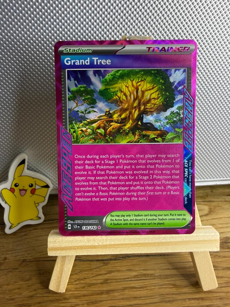 Pokemon TCG Card Grand Tree #136/142 Stellar Crown Rare NM, Ophalen of Verzenden, Nieuw