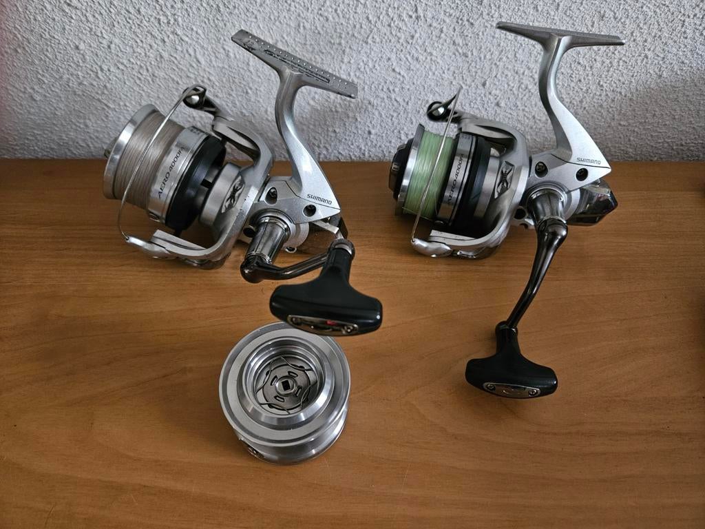 2 x Shimano Aero 4000FA Molens, Watersport en Boten, Ophalen of Verzenden, Molen