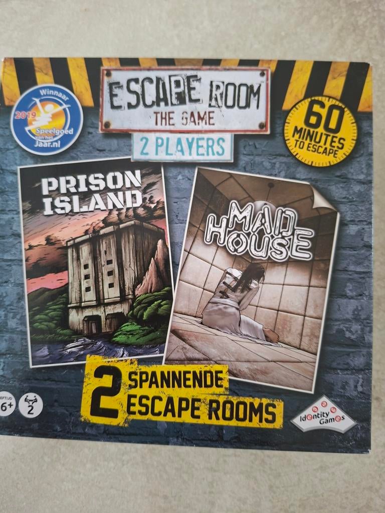 Escape Room The Game: Prison Island & Mad House (2 spelers), Hobby en Vrije tijd, Gezelschapsspellen | Bordspellen, Een of twee spelers