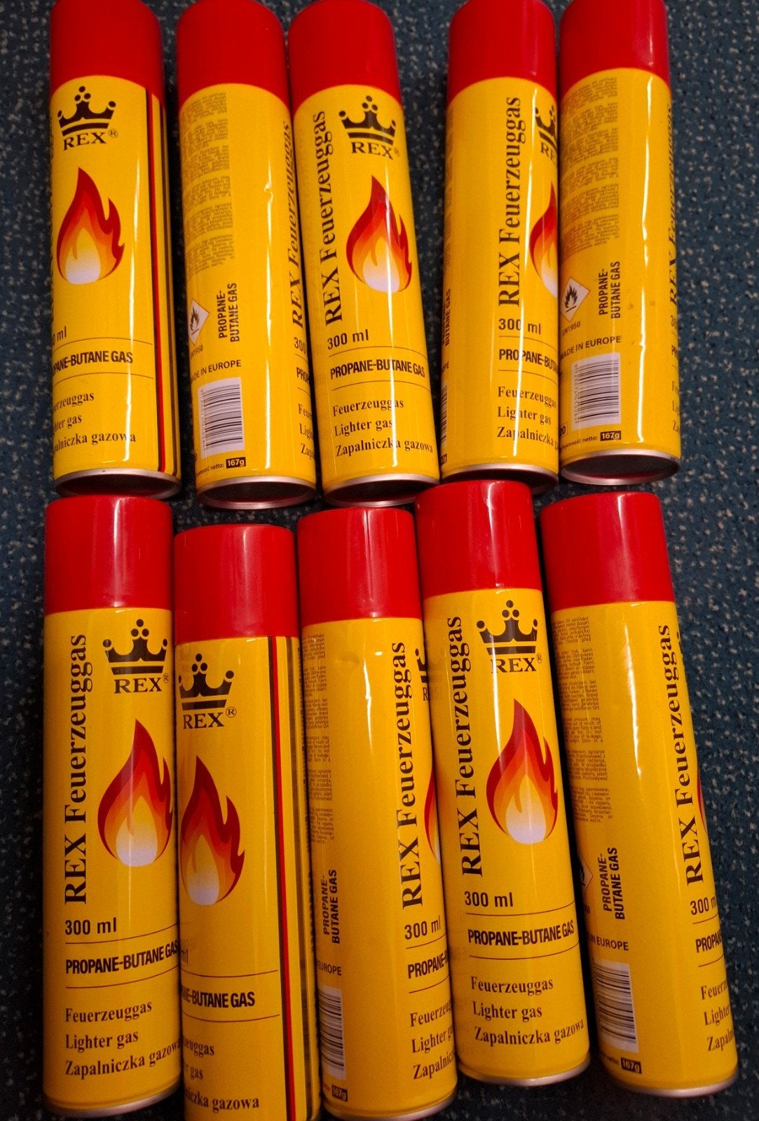 10 Rex gasvulling 300 ml, Ophalen, Nieuw