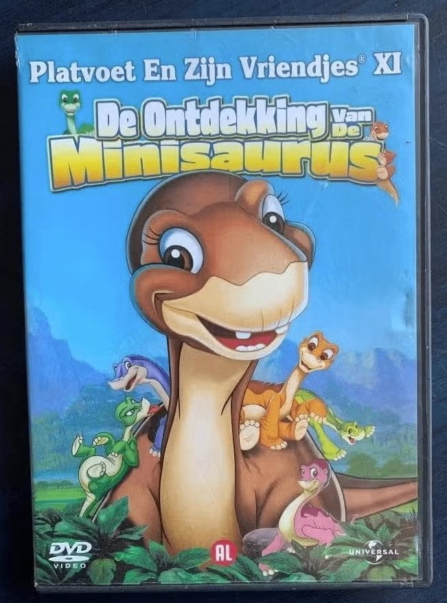 DVD Ontdekking van Minisaurus; Platvoet en zijn vriendjes XI, Alle leeftijden, Ophalen of Verzenden, Zo goed als nieuw, Tekenfilm