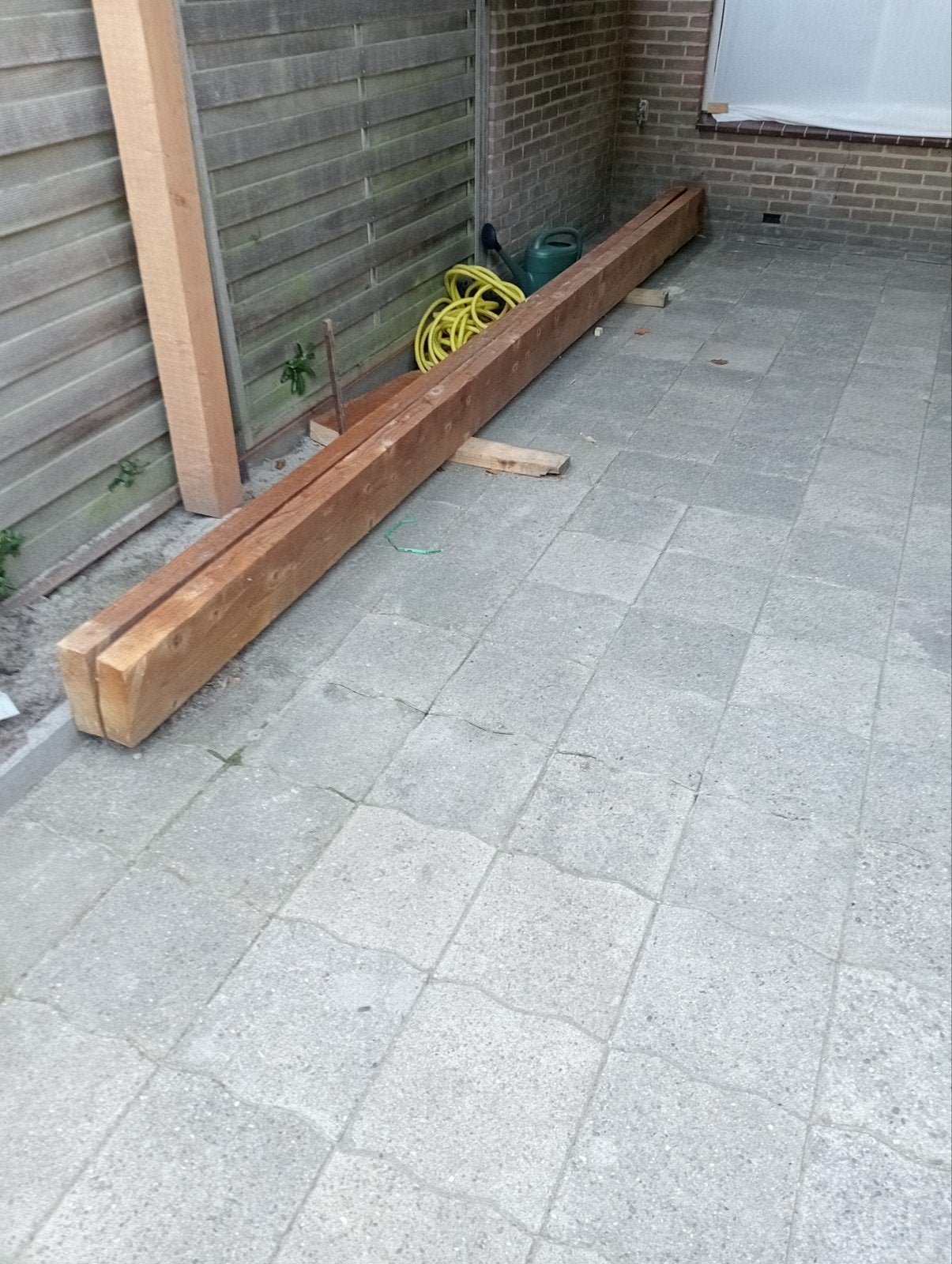 Dikke Houten balken, Doe-het-zelf en Verbouw, Ophalen, Balk, Vuren, 50 mm of meer