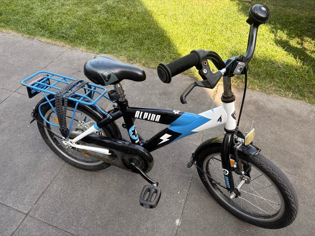 Alpina kinderfiets 16 inch, Ophalen, Gebruikt, Terugtraprem, 16 tot 20 inch