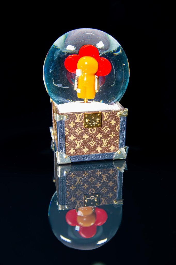 muziekdoos speeldoos snow globe louis vuitton, Antiek en Kunst, Ophalen of Verzenden