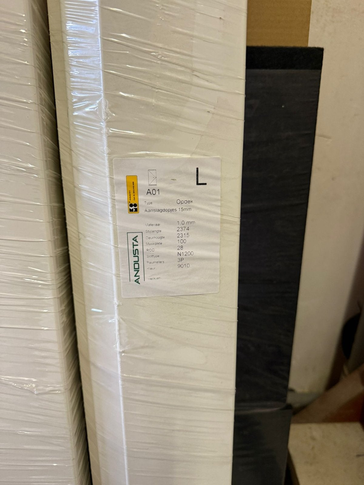 Stalen opdek kozijnen, diverse maten, wit (RAL 9010), Doe-het-zelf en Verbouw, 100 tot 120 cm, 215 cm of meer, Binnendeur, Nieuw