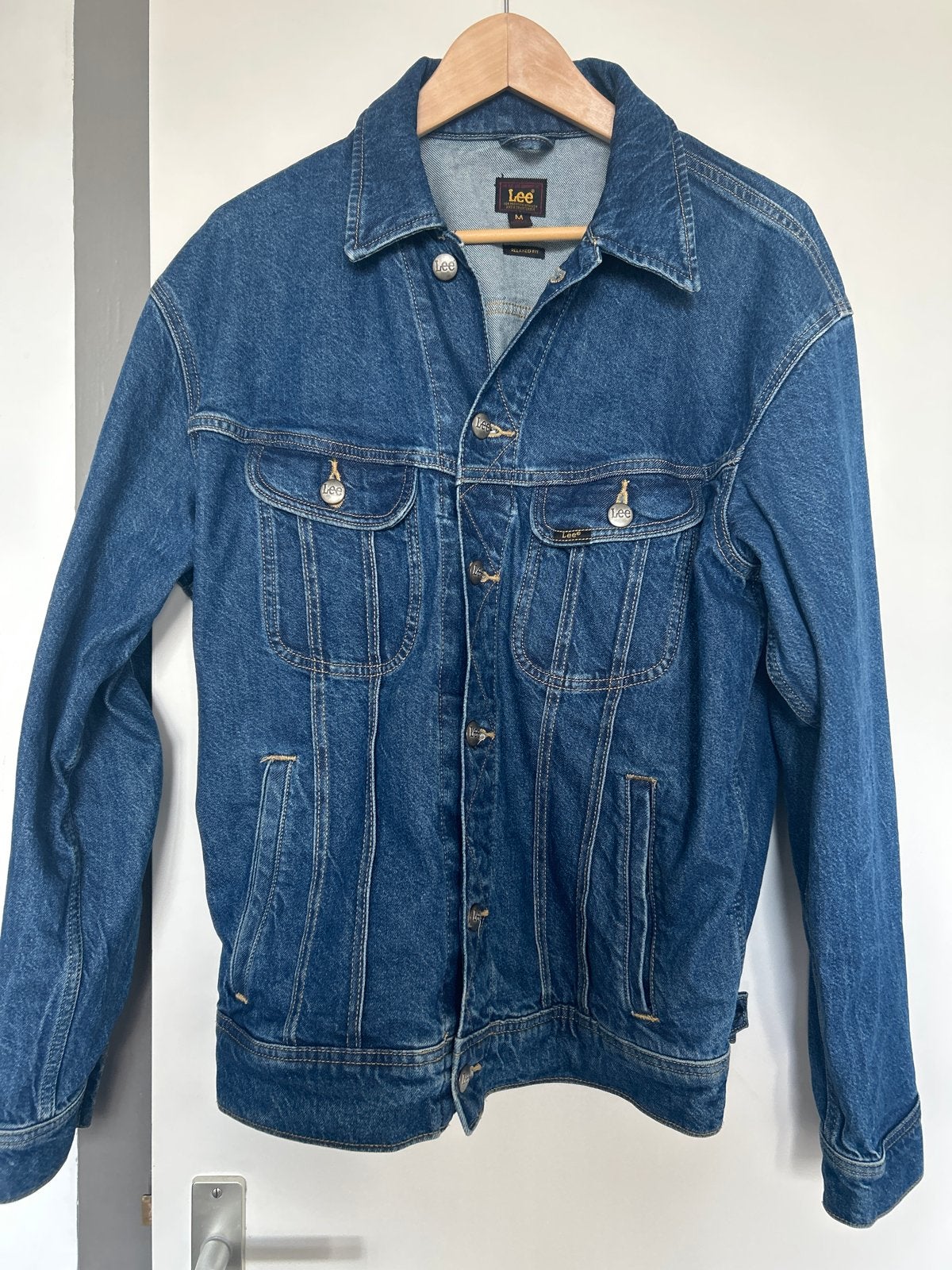 Lee spijkerjack maat M, Ophalen of Verzenden, Zo goed als nieuw, Maat 48/50 (M), Blauw