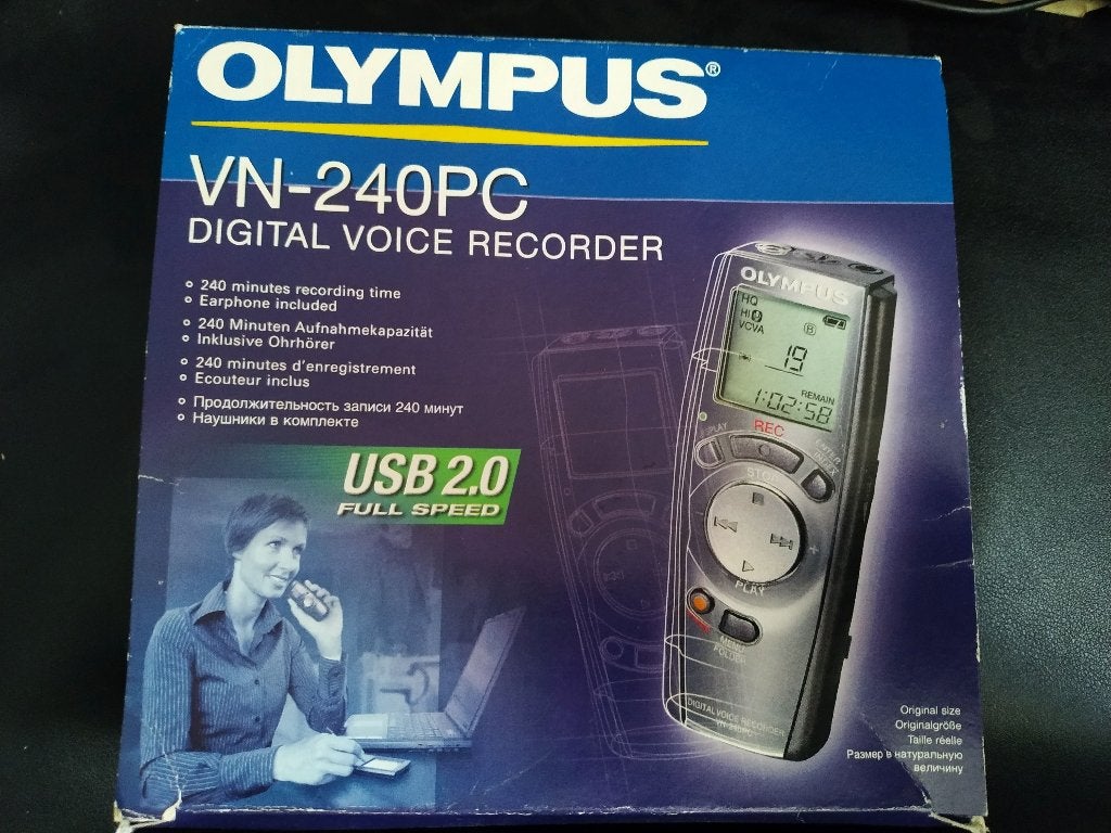 Olympus VOICE Digital Voice Recorder VN-240PC, Ophalen of Verzenden, Zo goed als nieuw, Audio