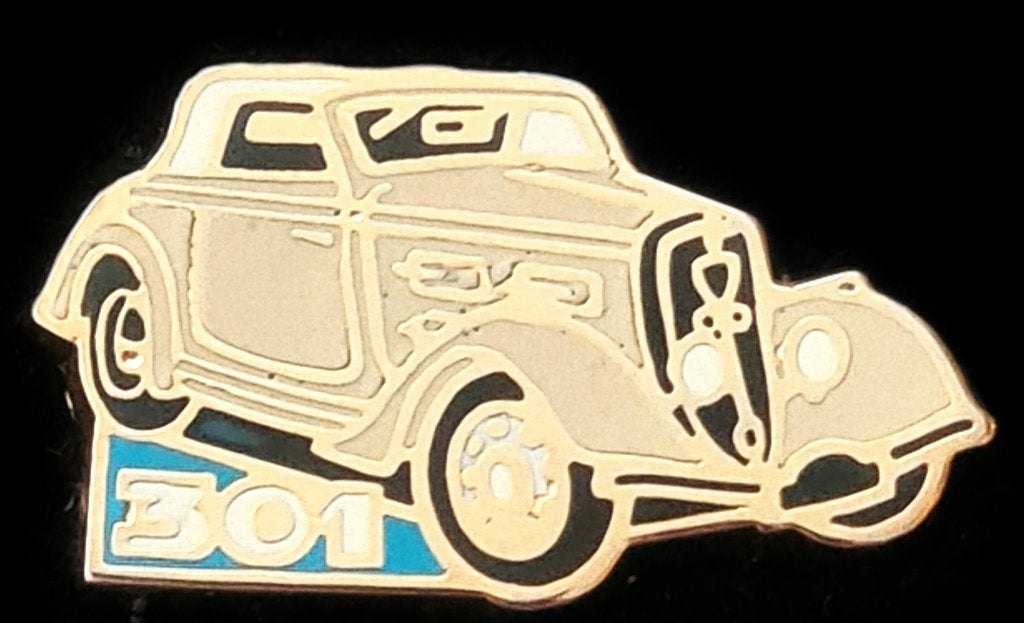 Peugeot 301 pin- cremekleur, Verzenden, Nieuw, Transport, Speldje of Pin