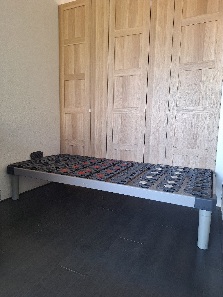 Tempur schotelbodem 1 persoons 90x200x39cm incl. poten, Ophalen, Gebruikt, 90 cm, Eenpersoons