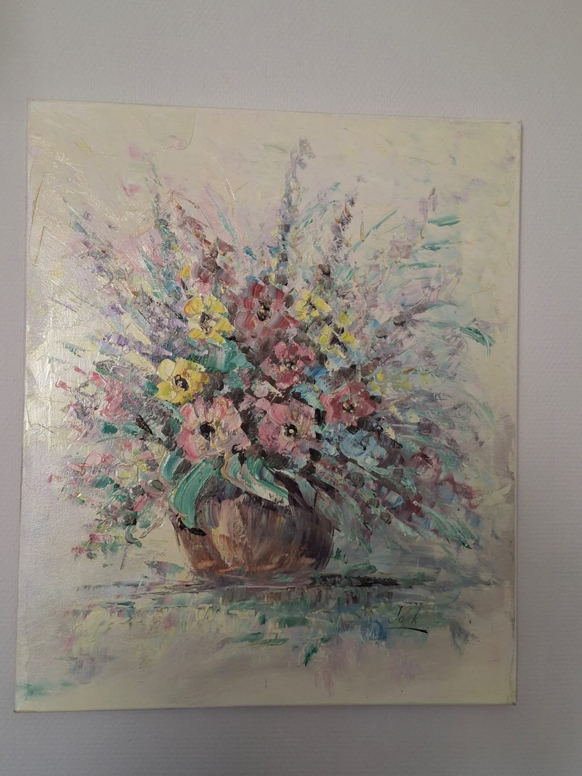 Jonk – Olieverfschilderij Bloemstilleven (50 x 60 cm), Ophalen