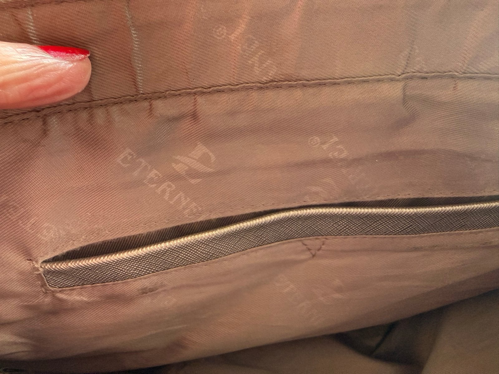Elegante Bronskleurige Handtas van Eternel, Ophalen of Verzenden, Zo goed als nieuw, Overige kleuren, Handtas