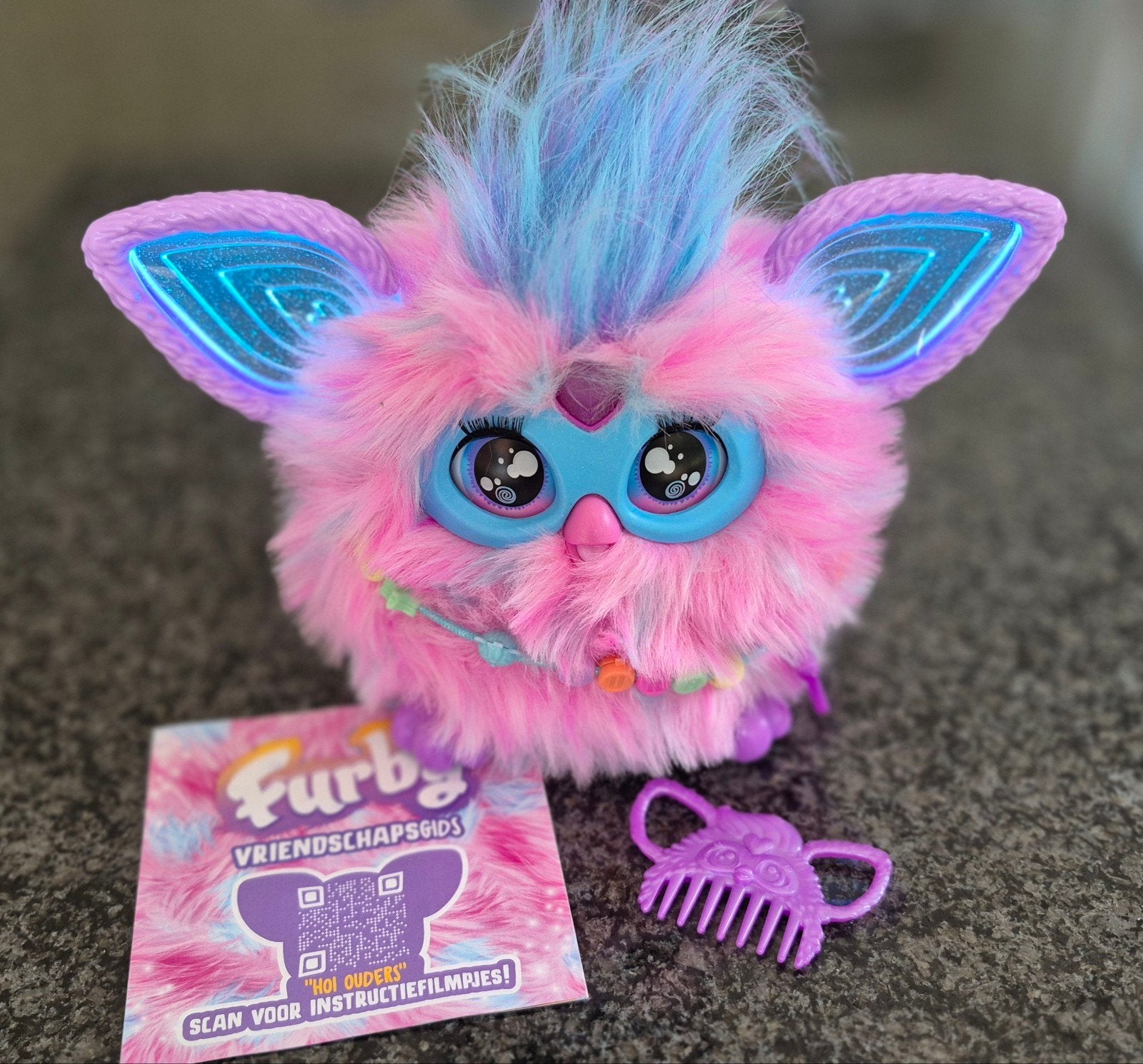 Furby Roze/Blauw Interactief Speelgoed Nederlands, Ophalen of Verzenden, Zo goed als nieuw, Overige typen
