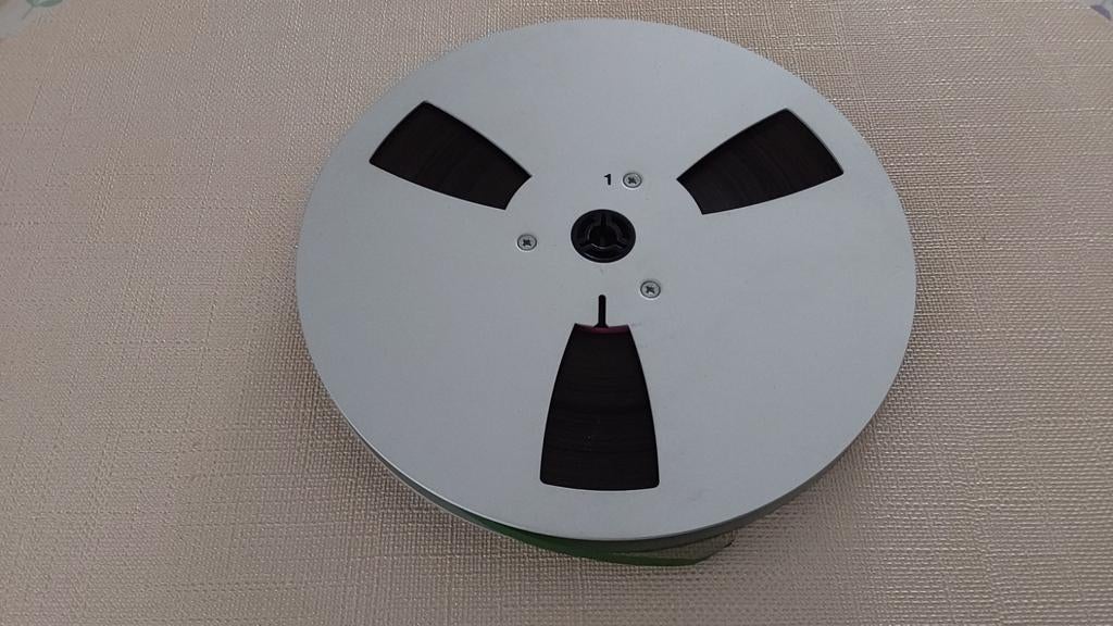 Metalen 18 cm Bandrecorder spoel met Tape., Audio, Tv en Foto, Bandrecorders, Ophalen of Verzenden