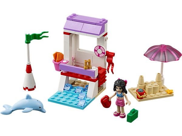 LEGO Friends Emma's Reddingspost 41028 Complete Set, Gebruikt, Lego, Friends, Ophalen of Verzenden
