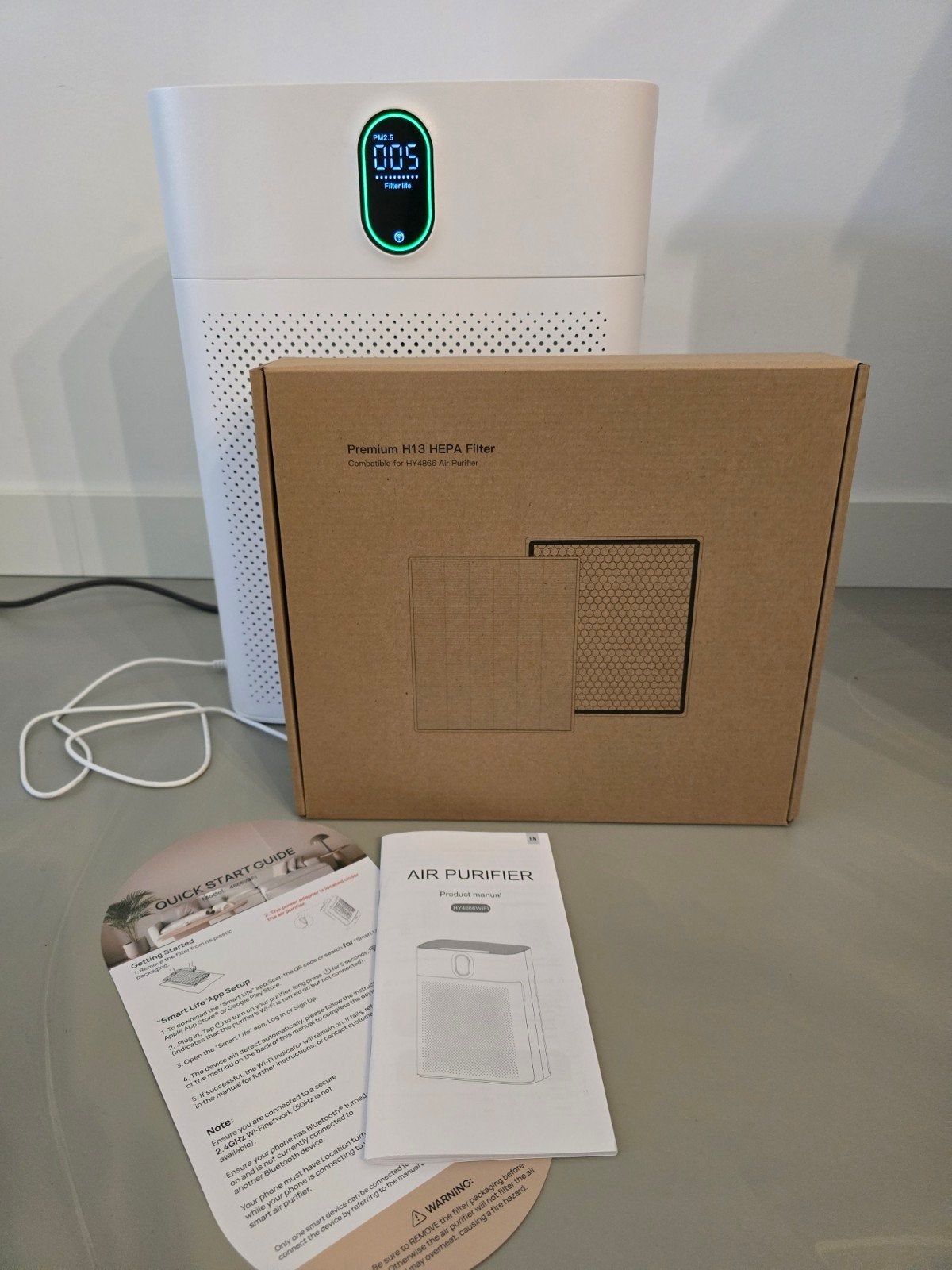 Luchtreiniger HY4866WIFI met extra nieuw H13 HEPA filter, Witgoed en Apparatuur, Luchtbehandelingsapparatuur, Ophalen of Verzenden