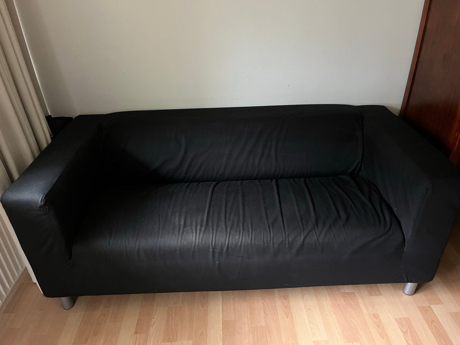 IKEA Klippan Bank Zwart - Comfortabele Tweezitsbank, Huis en Inrichting, Banken | Bankstellen, Gebruikt, 150 tot 200 cm, Tweepersoons