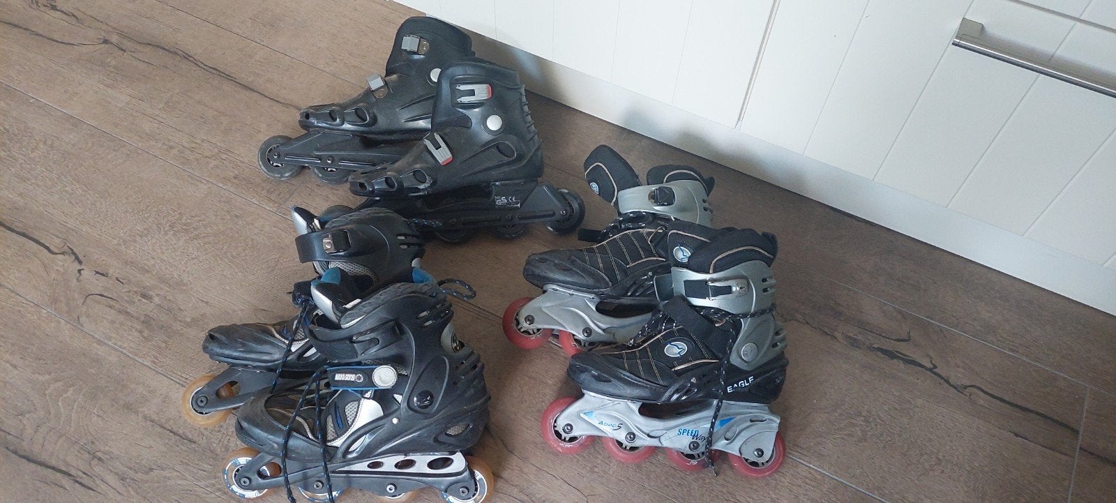 3 paar skeelers met defecte klippen EUR 5 per paar, Overige merken, Kinderen, Ophalen of Verzenden, Inline skates 4 wielen