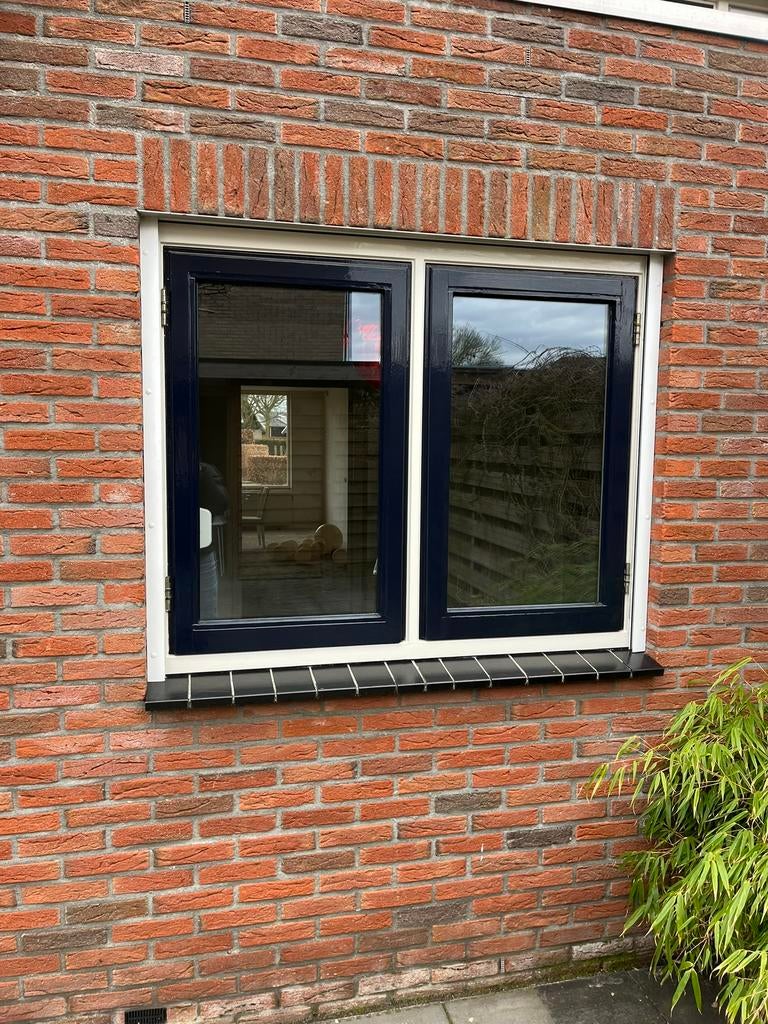 Raamkozijn (met dubbelglas) incl. rolluik, Gebruikt, Deurkozijn, Ophalen of Verzenden, 150 tot 225 cm