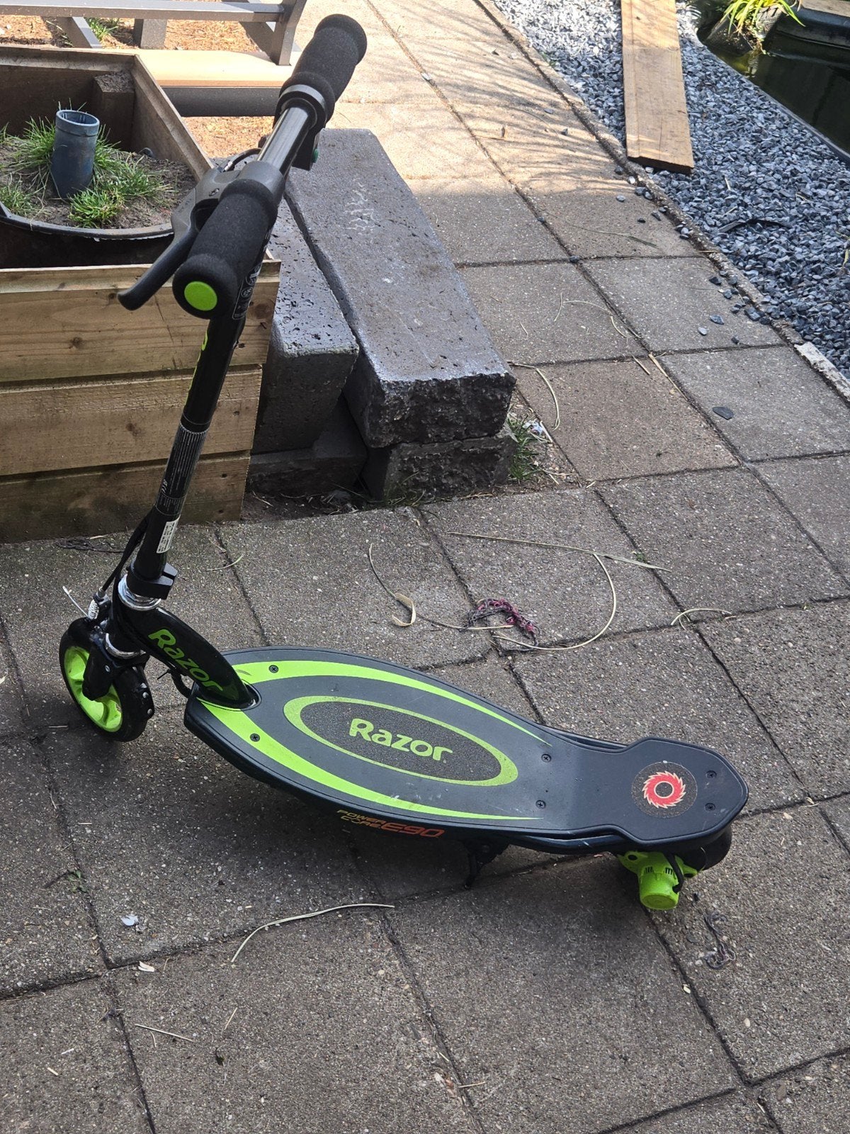 Razor Power Core E90 elektrische step - Groen/Zwart, Ophalen, Gebruikt, Elektrische step (E-scooter), Razor