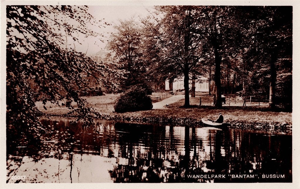 Bussum – Wandelpark ‘Bantam’., Verzamelen, Ophalen of Verzenden, 1920 tot 1940, Gelopen, Noord-Holland