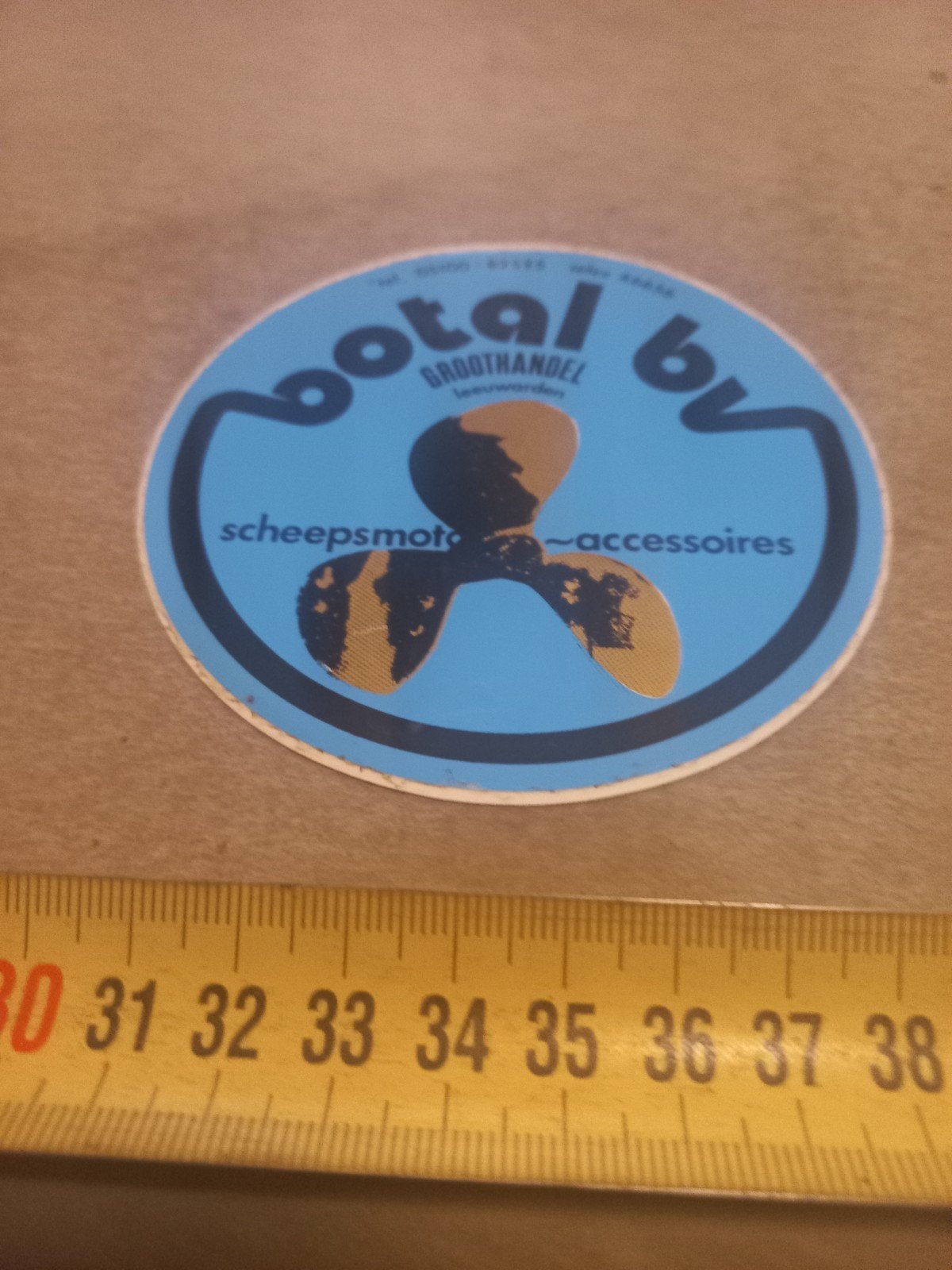 Vintage Botal BV Scheepsmotor Accessoires Sticker, Ophalen of Verzenden, Gebruikt, Overige typen