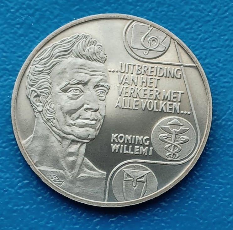 Nederland 2½ ecu 1992 Koning Willem I, Postzegels en Munten, Penningen en Medailles, Verzenden, Overige materialen, Nederland