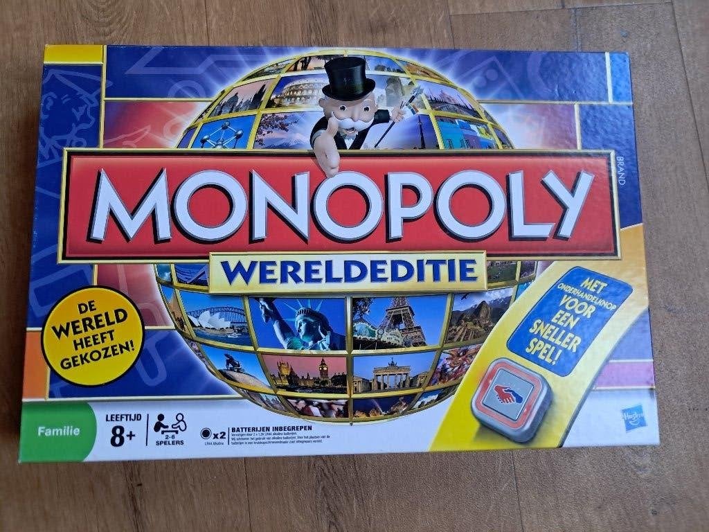 Monopoly wereldeditie, Hobby en Vrije tijd, Een of twee spelers, Ophalen of Verzenden, Zo goed als nieuw