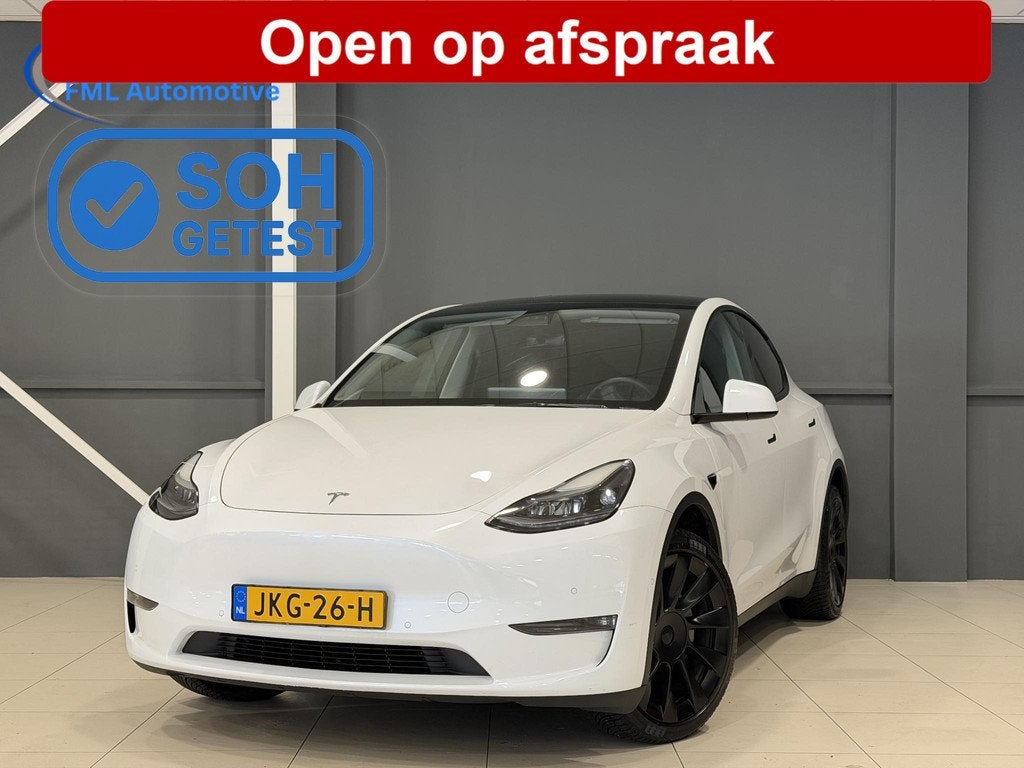 Tesla Model Y Long Range AWD 75 kWh | SOH 92,4% | Hoge insta, Auto's, Tesla, Automaat, Stof, Gebruikt, 495 min