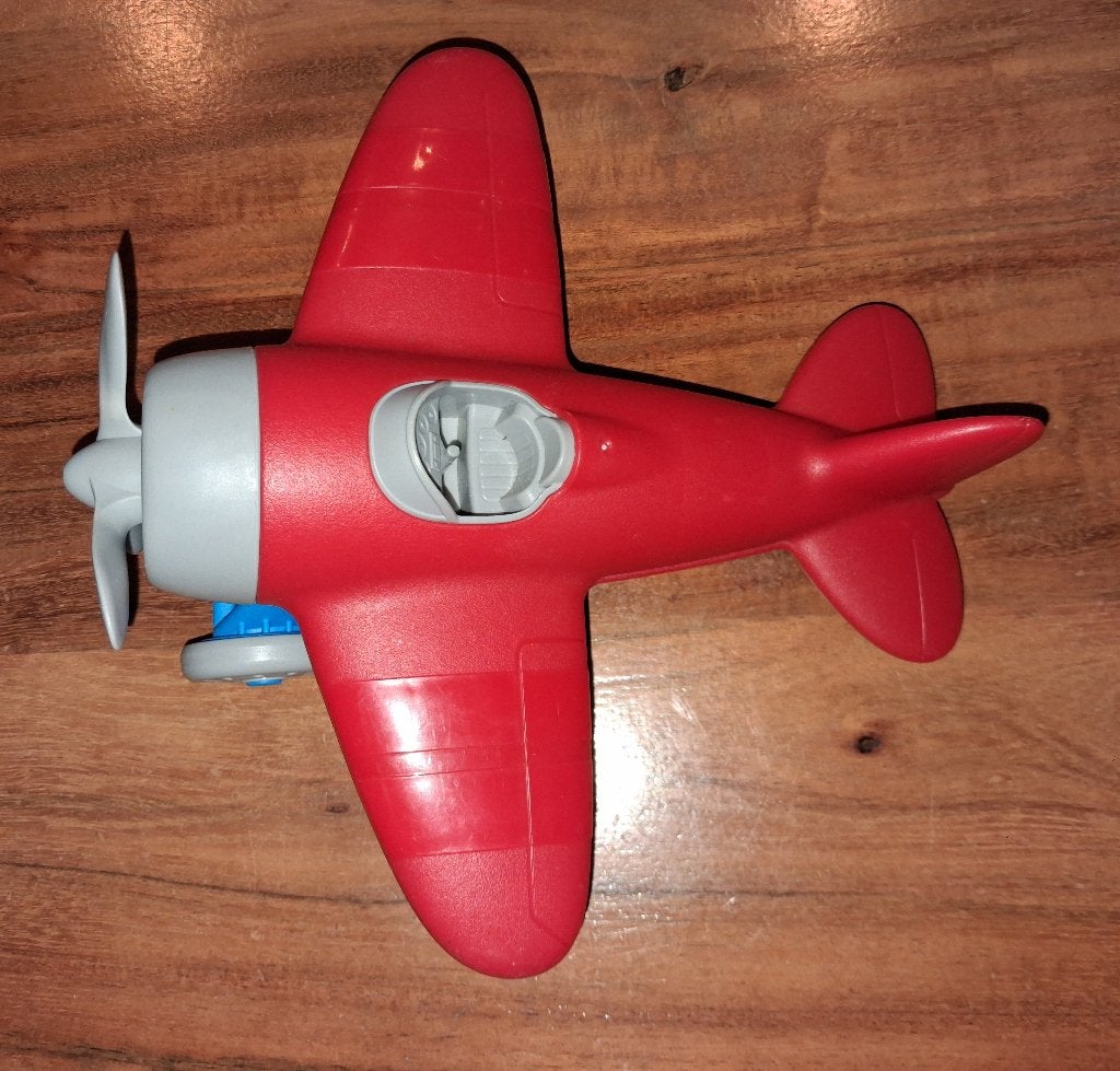 Speelgoed vliegtuig rood/blauw, lijkt op Green Toys. Sinttip, Verzenden, Zo goed als nieuw