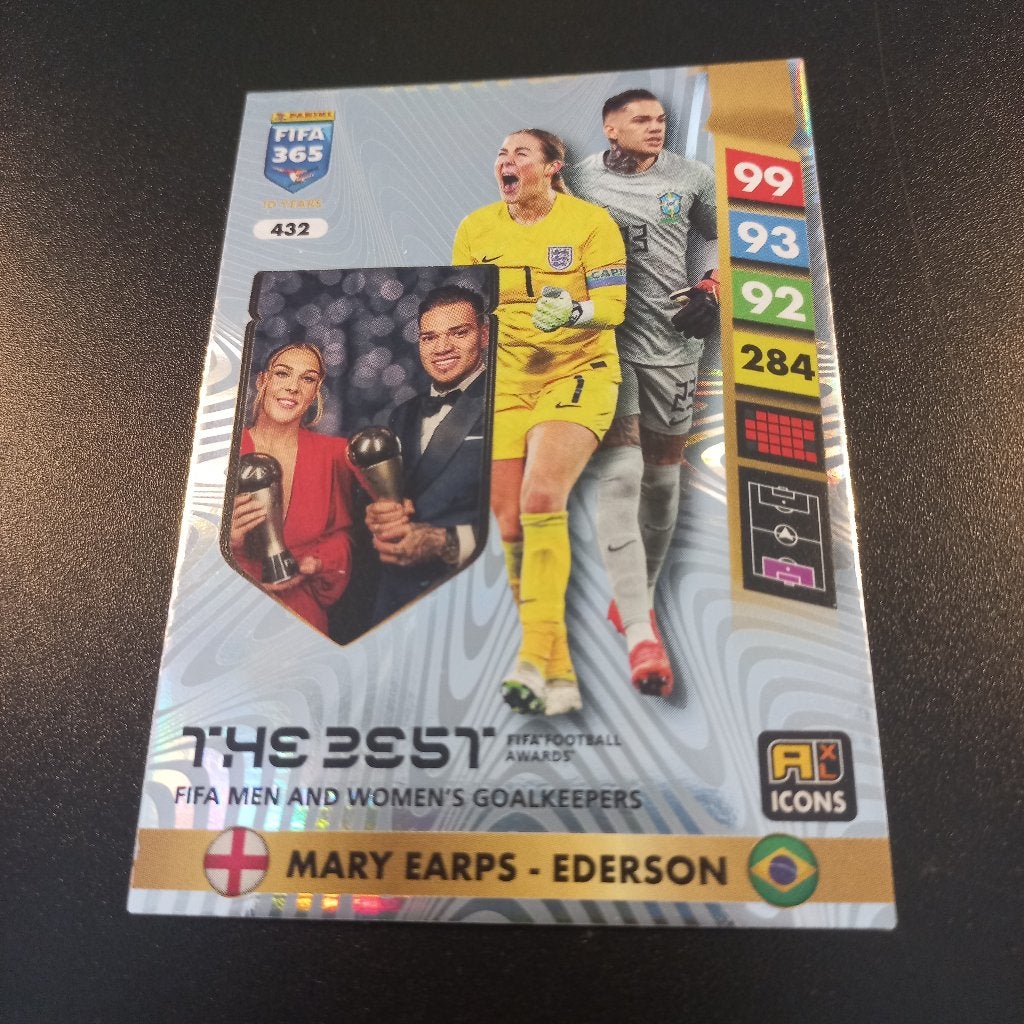 Mary Earps / Ederson #432 The Best FIFA 365 2025, Ophalen of Verzenden, Zo goed als nieuw, Buitenlandse clubs, Poster, Plaatje of Sticker