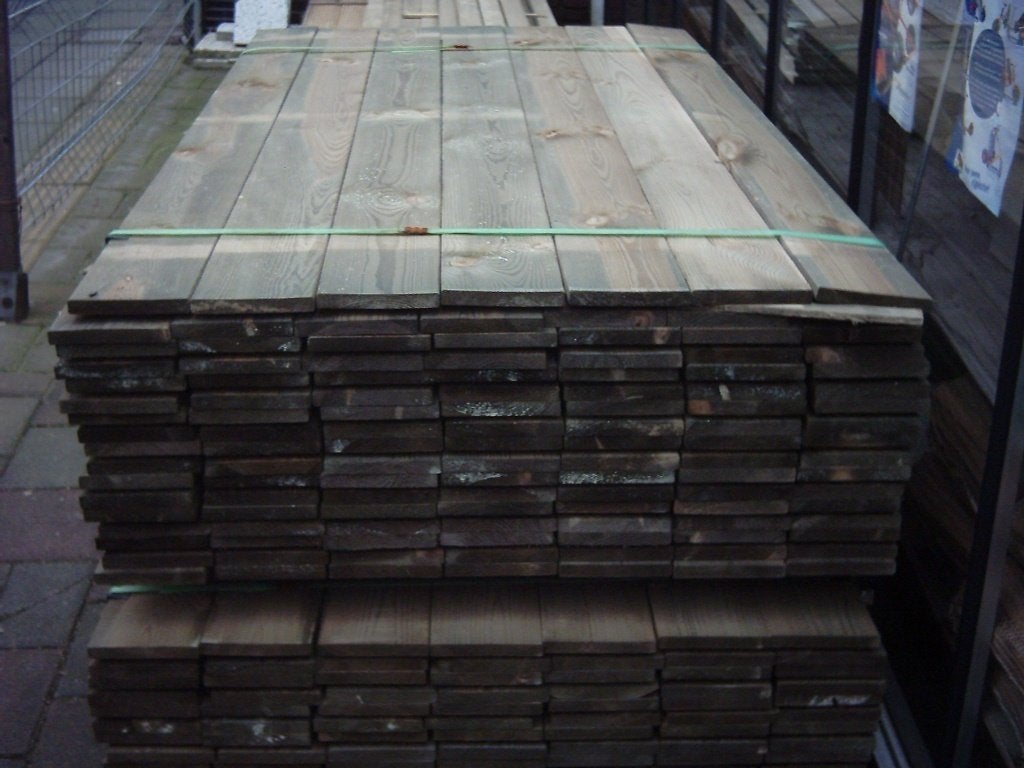 Geimpregneerde planken 76 st /1.80 mtr. 17x140mm Actie Prijs, Ophalen, Nieuw, 180 tot 250 cm, Planken