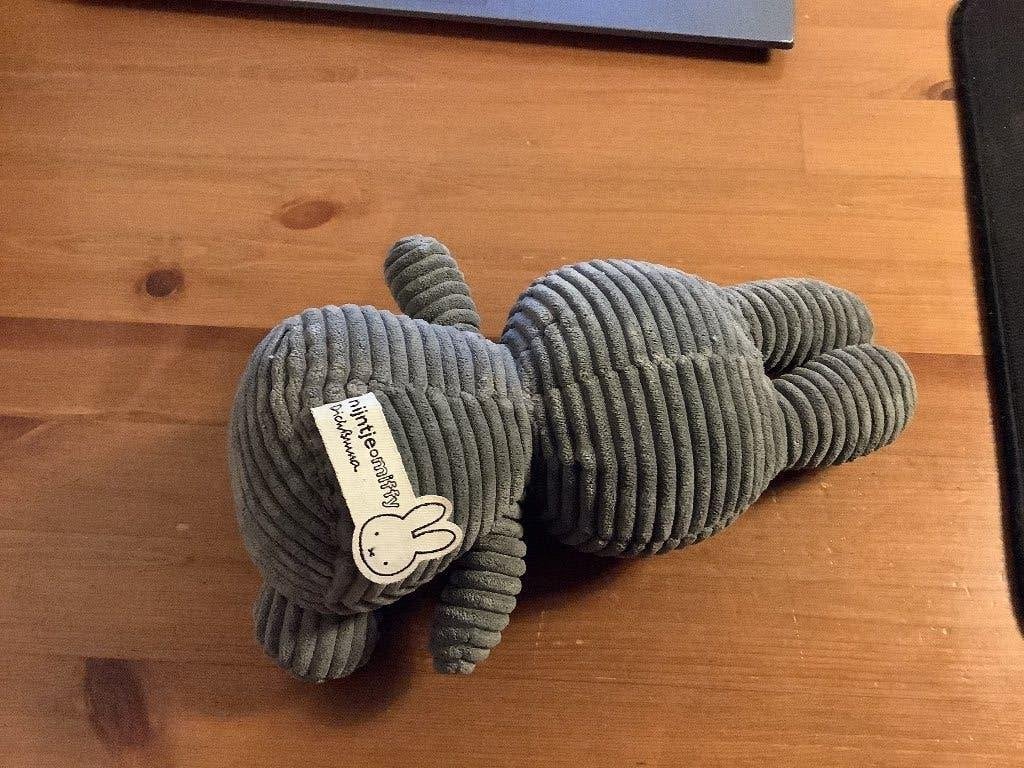 Nijntje knuffel van Ribstof, Grijs 23 cm, Grijs, Konijn, Nijntje, Ophalen of Verzenden