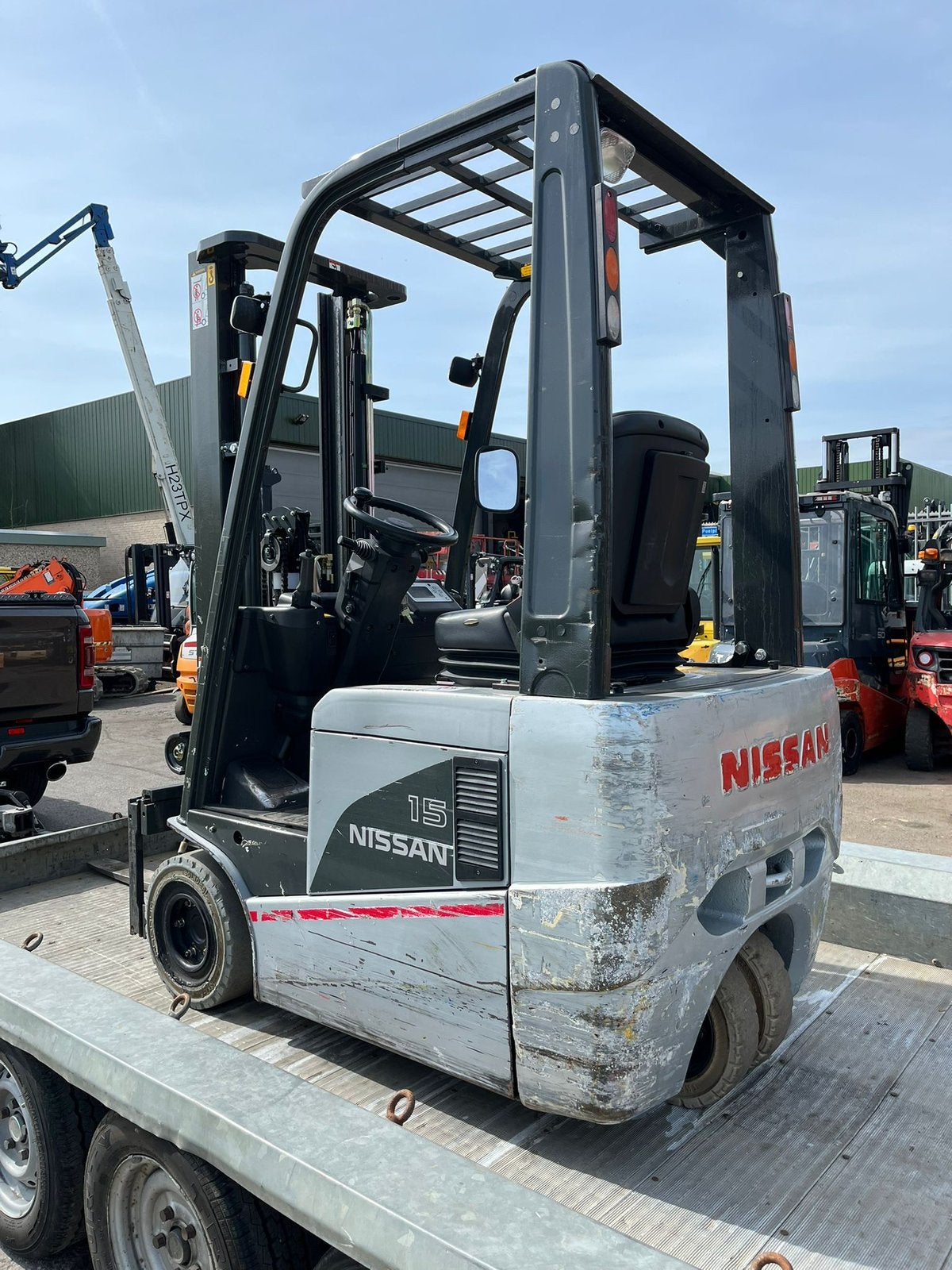 Heftruck met storing, Ophalen