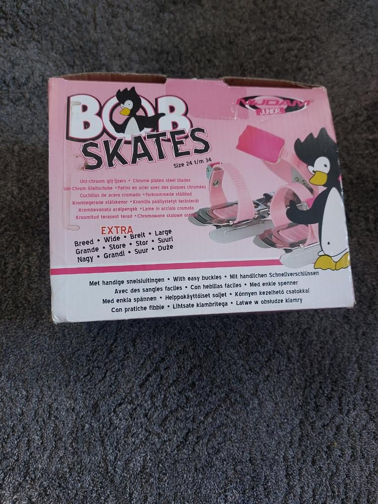 Nijdam Bob Skates Junior Schaatsen Roze Maat 24-34, Ophalen of Verzenden, Zo goed als nieuw, Overige typen, Nijdam
