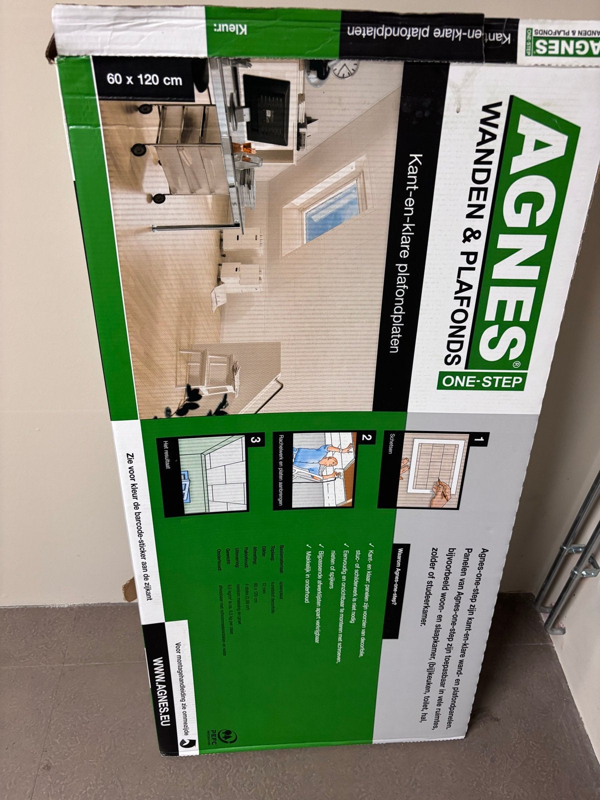 Agnes plafondplaten 60x120 cm - 5 stuks, Doe-het-zelf en Verbouw, Platen en Panelen, Ophalen, Nieuw, Overige materialen, Minder dan 20 mm