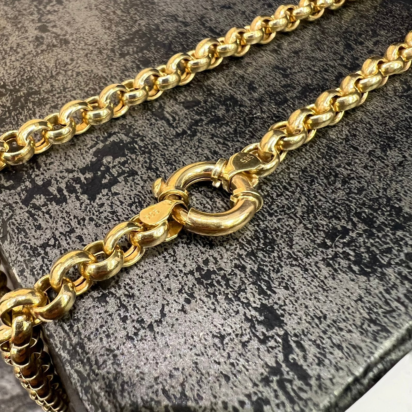 14k gouden ketting dikke jasseron schakel, Sieraden, Tassen en Uiterlijk, Kettingen, Ophalen of Verzenden, Nieuw, Goud