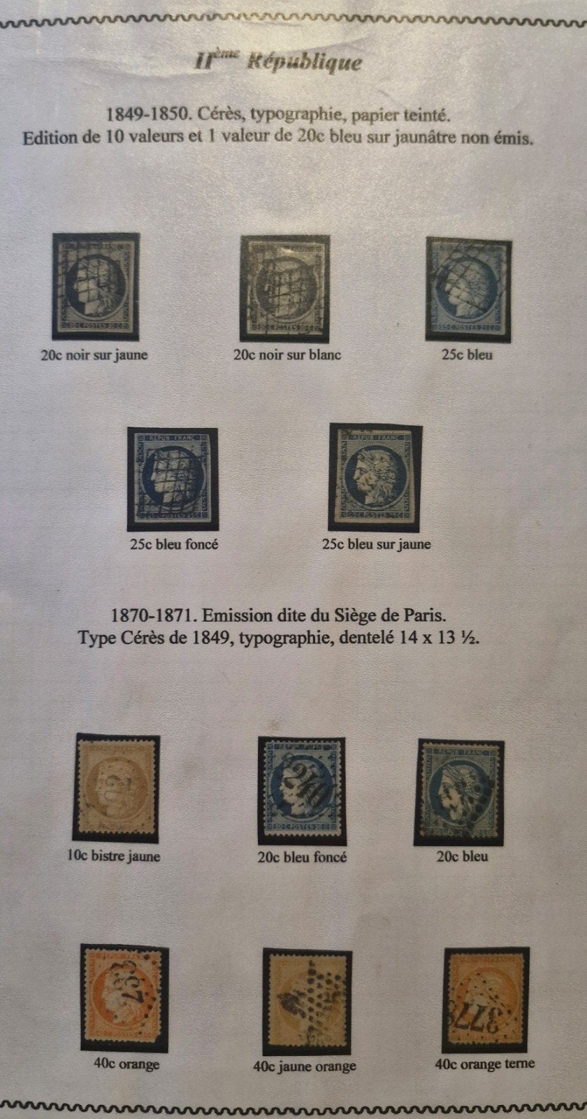 Uitgebreide collectie Franse postzegels(1849-1949) 84 pagina, Ophalen of Verzenden, Gestempeld