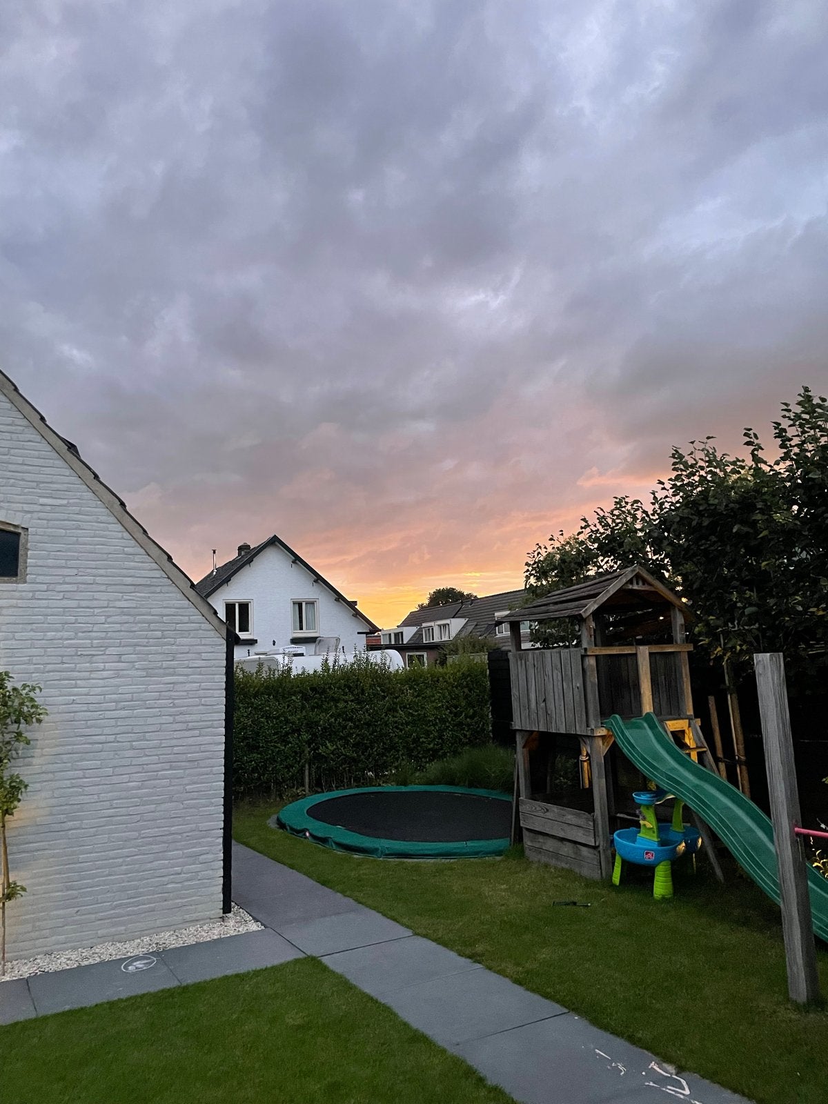Groene glijbaan (zonder huisje), Ophalen, Gebruikt, Glijbaan, Aanbouwonderdeel
