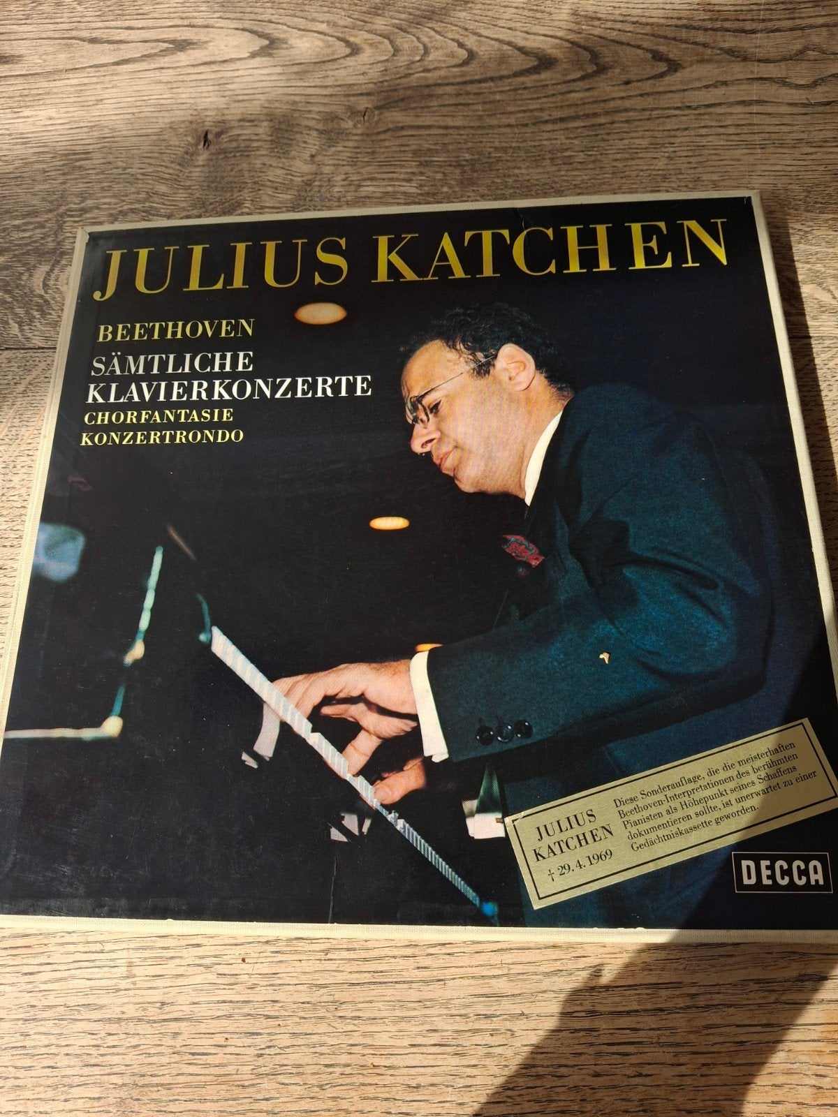 Julius Katchen - Beethoven Sonderauflage Herdenkings LP Set, Gebruikt, Boxset, Speciale editie, Ophalen of Verzenden