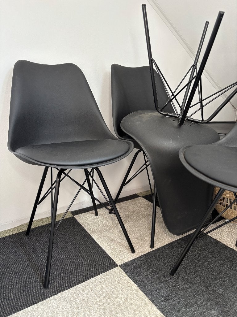 Eetkamer stoelen zwart, Ophalen, Gebruikt, Zwart, Vijf, Zes of meer stoelen