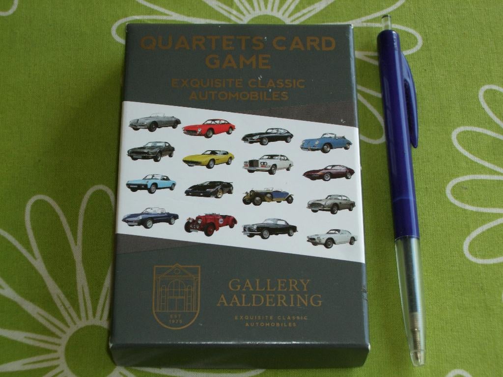 Gallery Aaldering kwartet - Passion for classic cars, Verzamelen, Speelkaarten, Jokers en Kwartetten, Zo goed als nieuw, Kwartet(ten)