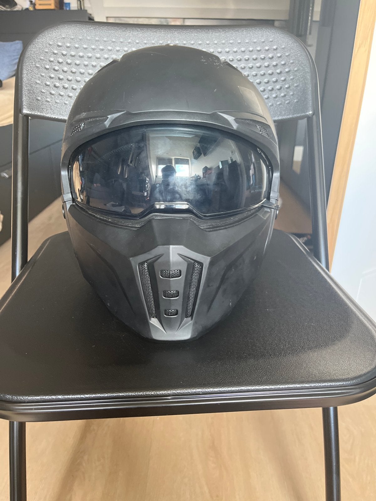 Motorhelm maat S - Zwart, Motoren, Kleding | Motorhelmen, Ophalen of Verzenden, Tweedehands, S, Integraalhelm