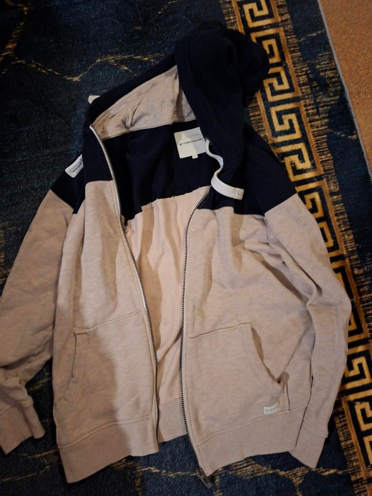 Tom Tailor hoodie met rits, maat L, Kleding | Heren, Truien en Vesten, Maat 52/54 (L), Tom Tailor, Gedragen, Verzenden