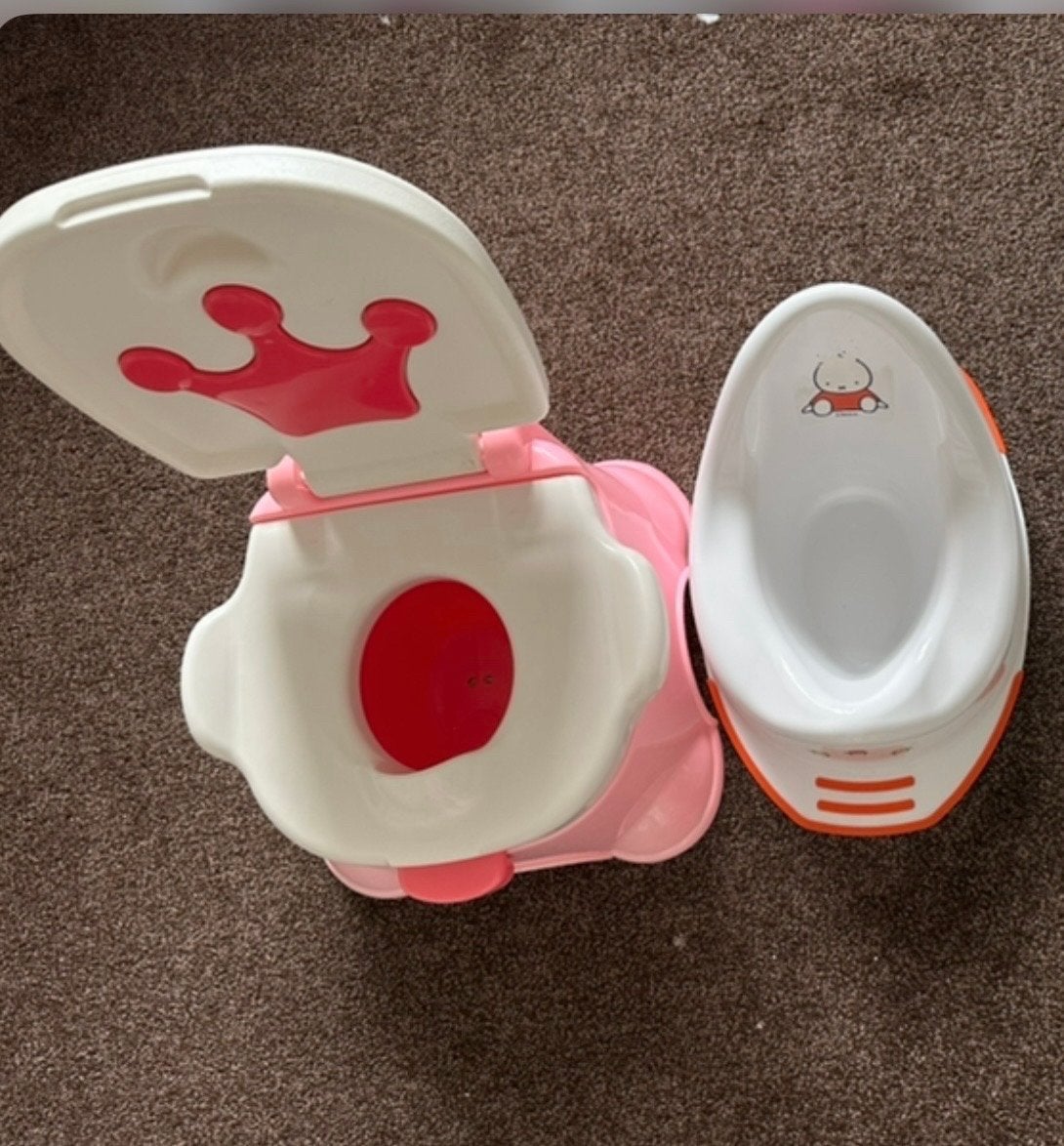 Baby Potjes en Badzitje Set - Roze Kroon & Nijntje, Overige merken, Gebruikt, Overige typen, Ophalen of Verzenden