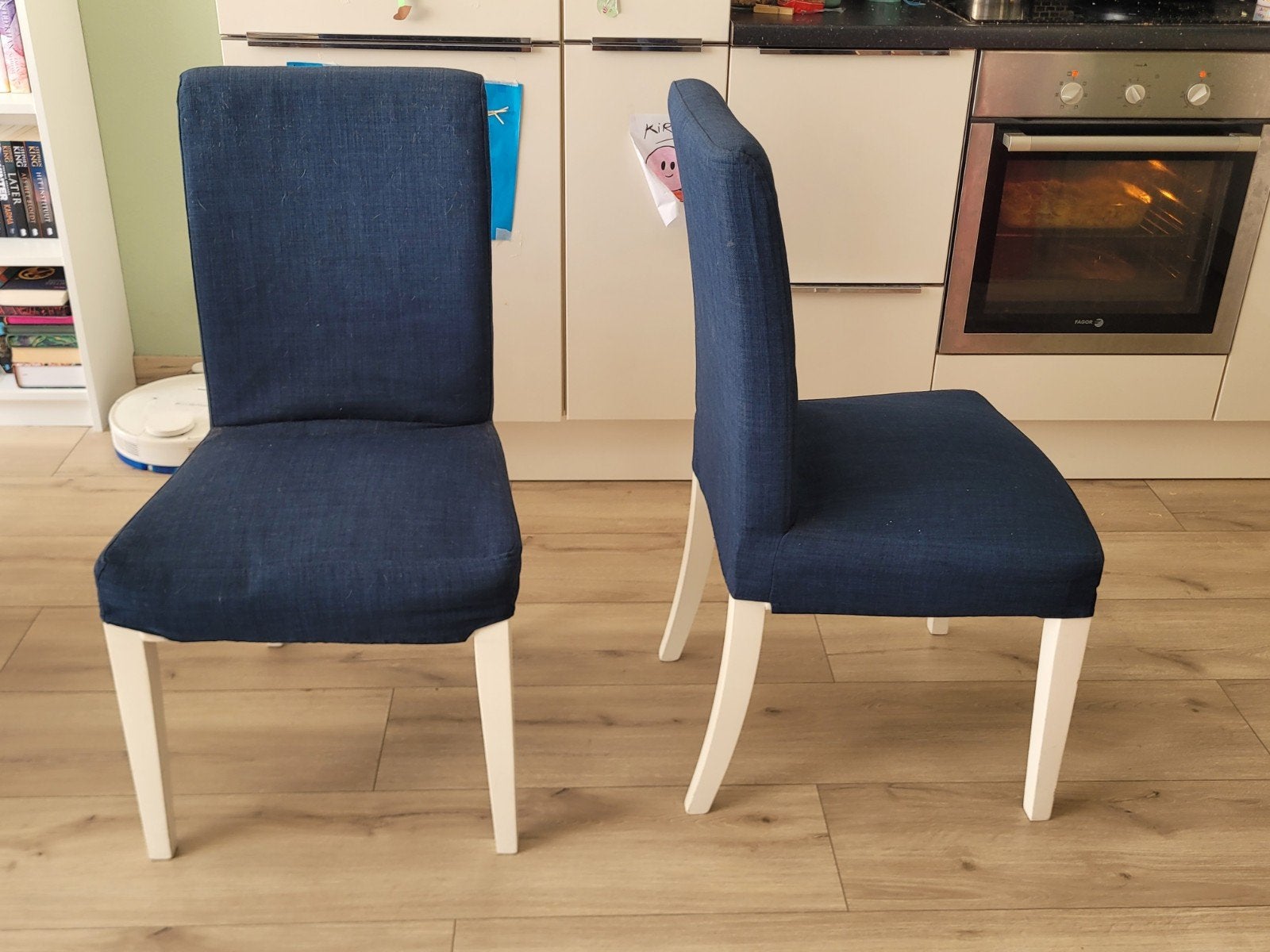 6x IKEA Bergmund eetkamerstoelen, Ophalen, Gebruikt, Vijf, Zes of meer stoelen