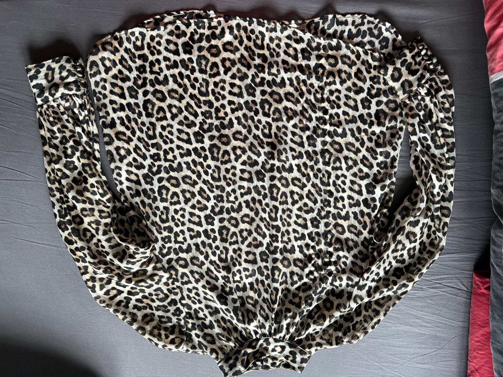 H&M Luipaardprint Blouse Maat S, Ophalen of Verzenden, Gedragen, Maat 36 (S), Meerkleurig