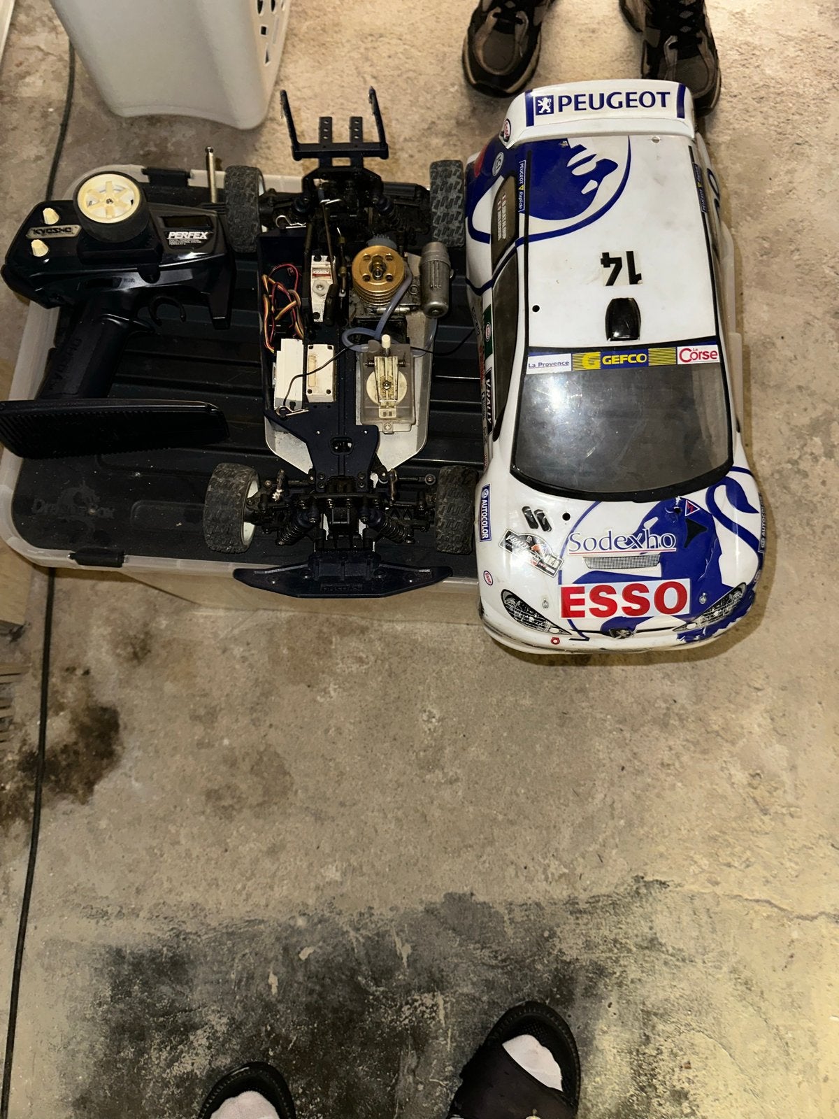RC Nitro Auto's met Accessoires en Onderdelen, Ophalen, Gebruikt, Schaal 1:10, Auto onroad