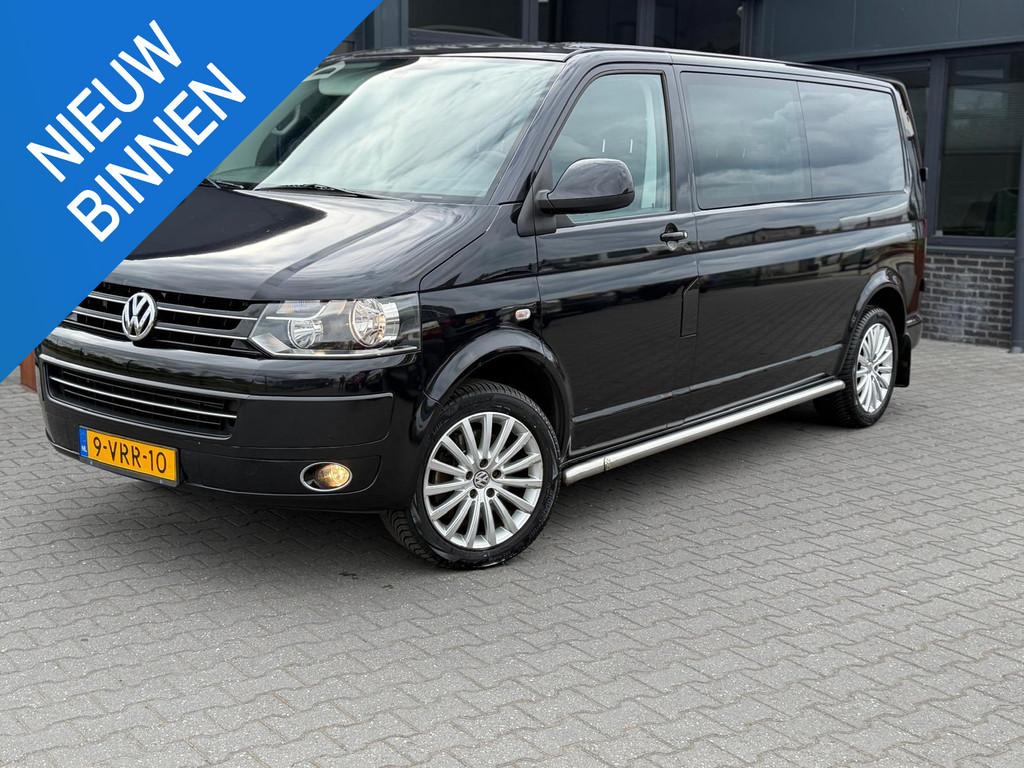 Volkswagen Transporter 2.0 TDI L2H1 DC Automaat Leer Zwart, Euro 5, 4 cilinders, 2500 kg, Zwart
